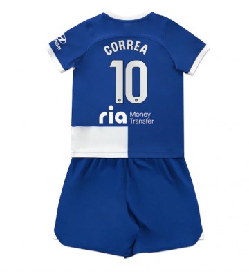Atletico Madrid Angel Correa #10 Borta Kläder Barn 2023-24 Kortärmad (+ Korta byxor)